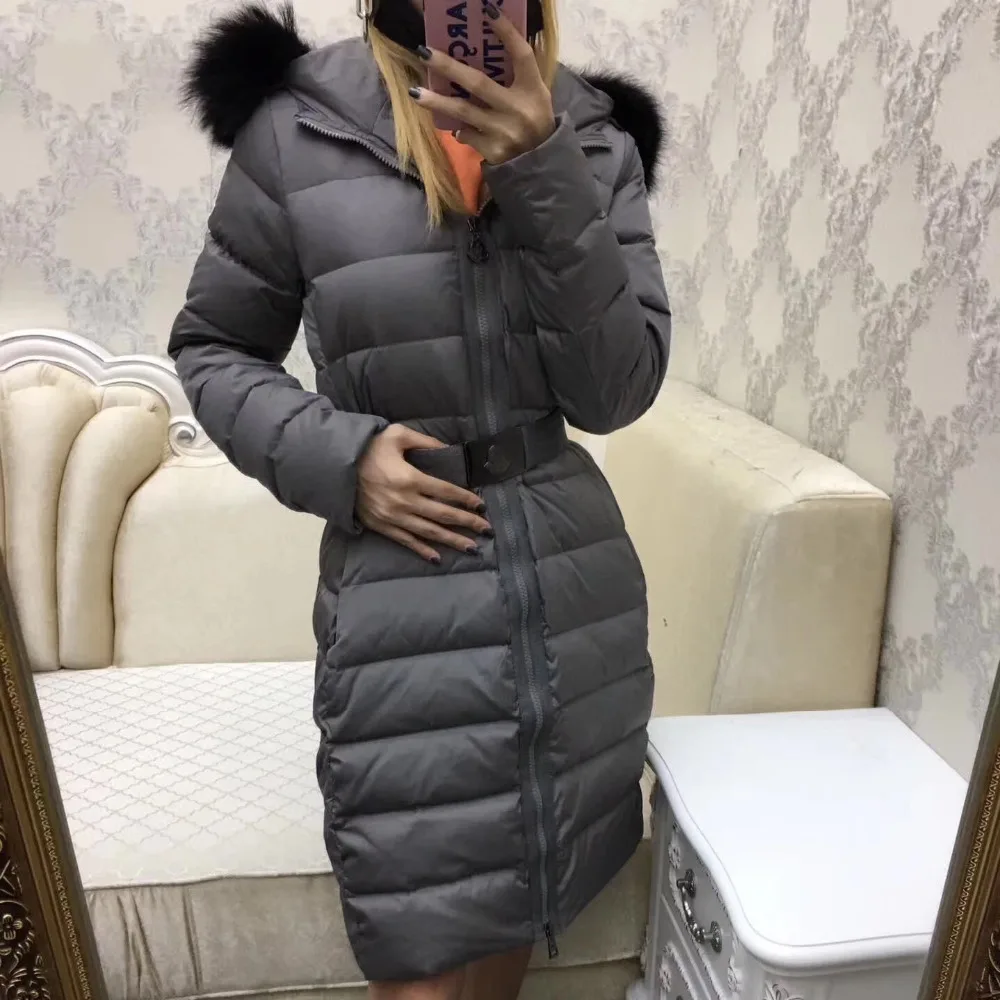 Утепленные зимние куртки, парка для женщин, зимняя теплая верхняя одежда, брендовые тонкие женские пуховые пальто, повседневные женские пуховики с меховым воротником и капюшоном