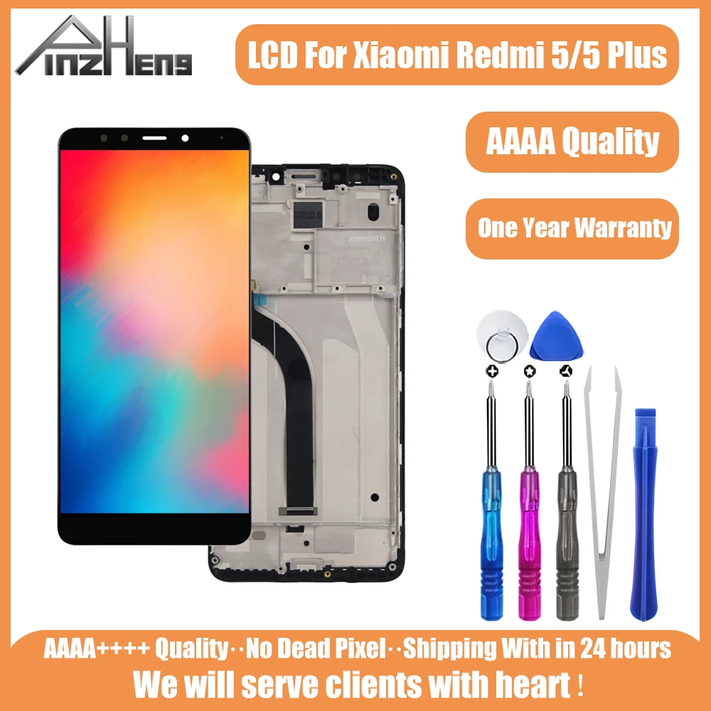 Оригинальный ЖК-дисплей PINZHENG для Xiaomi Redmi 5 Plus сенсорный экран ЖК-дигитайзер в