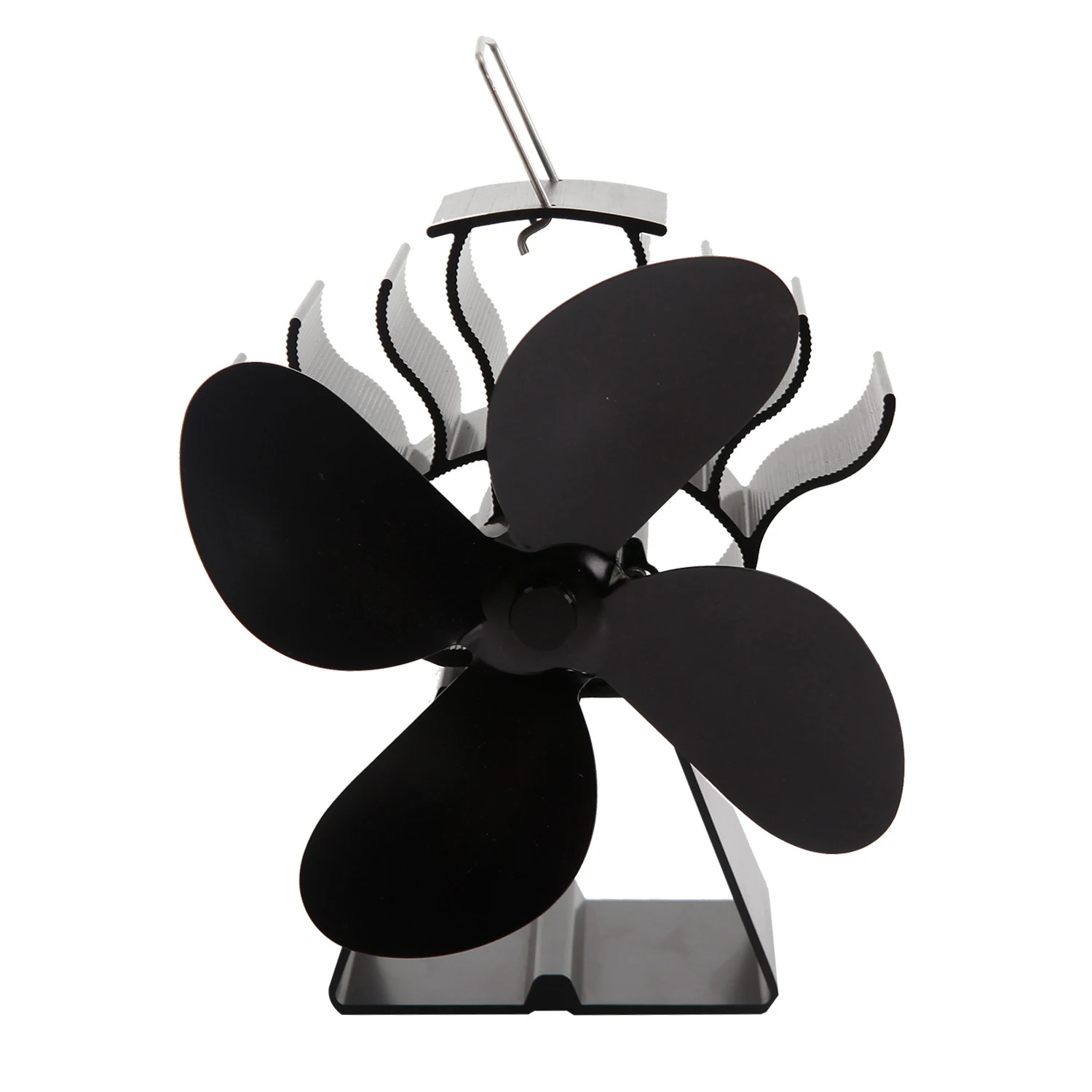 

4 Leaves Stove Fireplace Fan Energy Saving Log Wood Burner Heat Efficient Powered Distribution Fireplace Parts