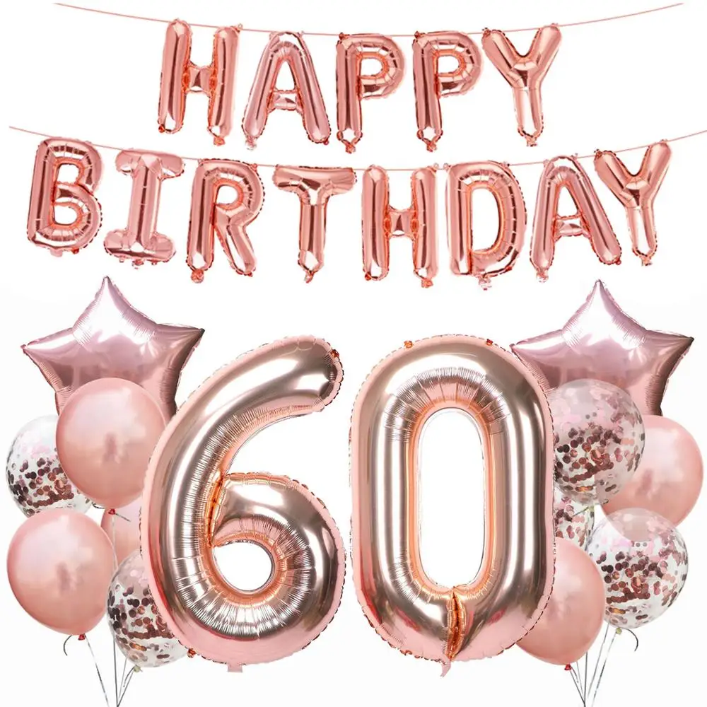 No.43 Amawill, розовое золото, для взрослых, 50 лет, с днем рождения, фольга, шар, день рождения, вечеринка, украшения, 50 лет, юбилей, принадлежности, 75D - Цвет: No.43
