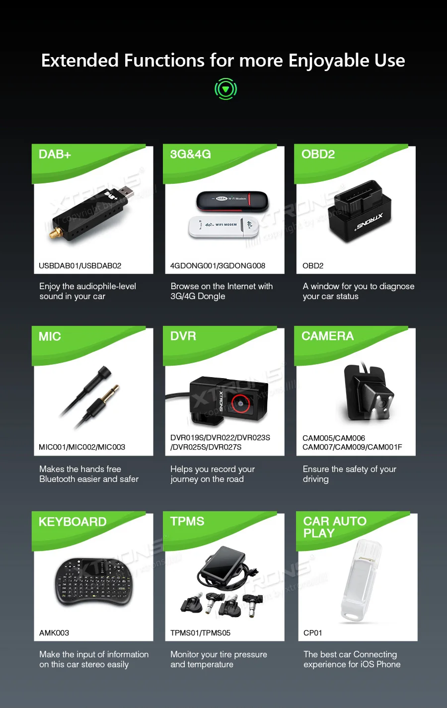 Clearance XTRONS 64GB 4GB 9