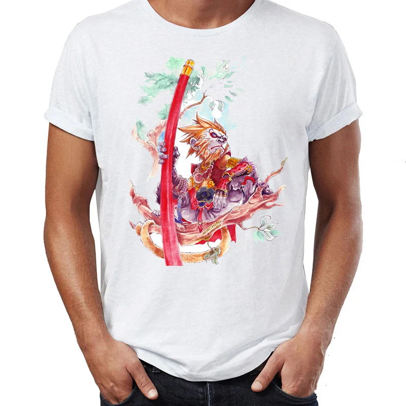

Men's T Shirt Monkey King Splatter Art Awesome Artwork Drawing Printed Tee