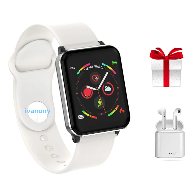 

Smart Fitness Watch Women Heart Rate Monitor Bluetooth Smartwatch Wristband Activity Tracker For IOS Android VS P80 F8 DT88 W34