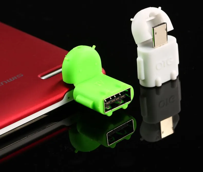 Android Robot Shaped Micro USB к USB OTG Кабель-адаптер для смартфона Galaxy S3 S4 Note2