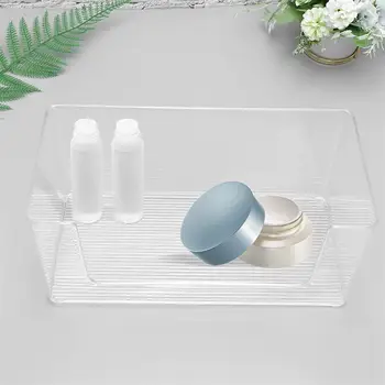 

Transparent Thicken Desktop Storage Case Makeup Organizer Plastic Cosmetic Storage Box Sundries Holder Multifunctional Container