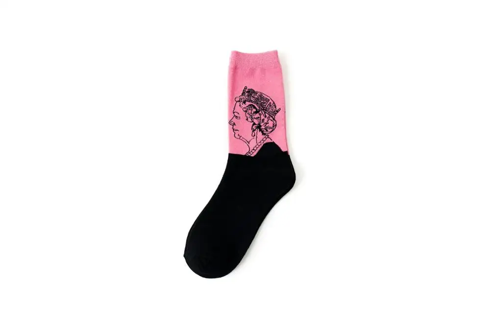 Носки для женщин, мужчин, хлопок, осень, зима, длинный, унисекс, носки для улицы, новинка, чулочно-носочные изделия - Цвет: 1