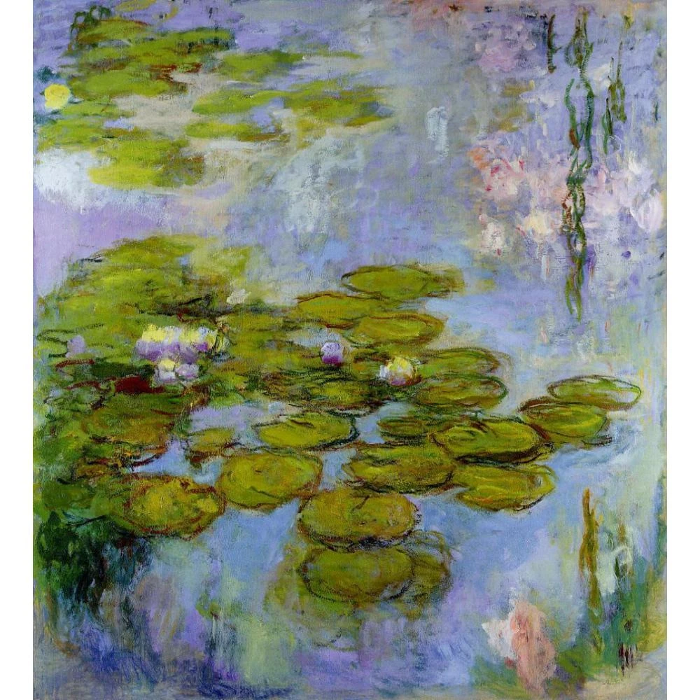 誕生日プレゼントの花絵画クロード モネ睡蓮高品質再現壁の装飾 Painting Ideas Living Room Gift Swordpainting Fashion Aliexpress