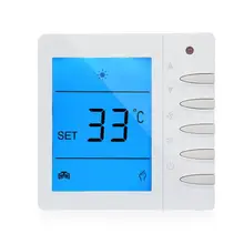Интеллектуальный термостатический водонагреватель ЖК-цифровой контроллер температуры дисплея напольный термостат