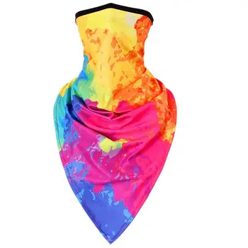 

Unisex Neck Gaiter Face Triangle Scarf Sunscreen Ice Silk Graffiti Bandana Mask U90E