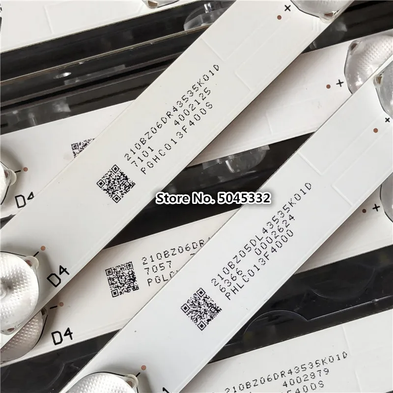 1set=12pcs LED strip GJ-2K16-490-D611-P2-R GJ-2K16-490-D611-P2-L SVJ500A37_REV05 For Phi lips 49" 49PFS5301 49PFS4132 49PFS4131
