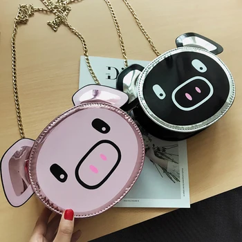 

bolsas feminina bag Korean version of the funny personality piggy bag fashion wild chain shoulder messenger bag