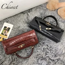 Роскошные кожаные сумки-мессенджеры с крокодиловым узором, брендовые дизайнерские сумки, сумки на плечо, женские винтажные сумки-тоут с цепочкой, сумки через плечо