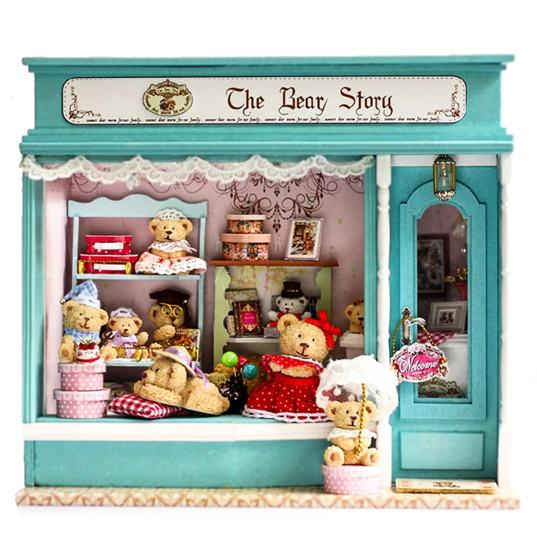 

Interesting Dollhouse The Fairy Tale of The Little Bear 3D Assembly DIY Household Creative House Kit