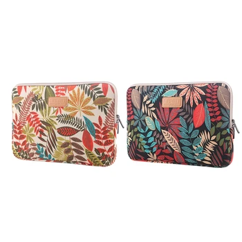 

LISEN 2 Pcs Laptop Sleeve Case Computer Bag for MacBook, Ipad, Tablet, Notebook - 1 Pcs 14 Inch White Forest & 1 Pcs 13 Inch Bla
