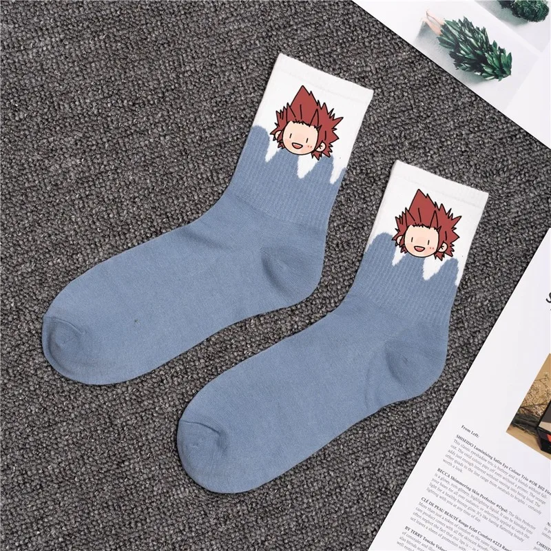 My Hero Academia Crew Man Socks Anime Men Sock Casual Cotton Sox Standard Japanese Autumn Winter Classic Adult Calcetines Hombre