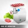 VEVOR 250Kg/H Electric Meat Mincer Grinder 1100W Commercial Kitchen Chopper Food Processor Sausage Maker Machine Home Appliance 5