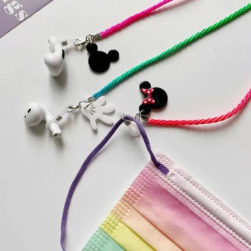 Face Mask Chain For Children Funny Cotton Glasses Lanyard Necklace Hangs Mouse Eyewear Chain Sunglasses Cord Jewelry Accessories