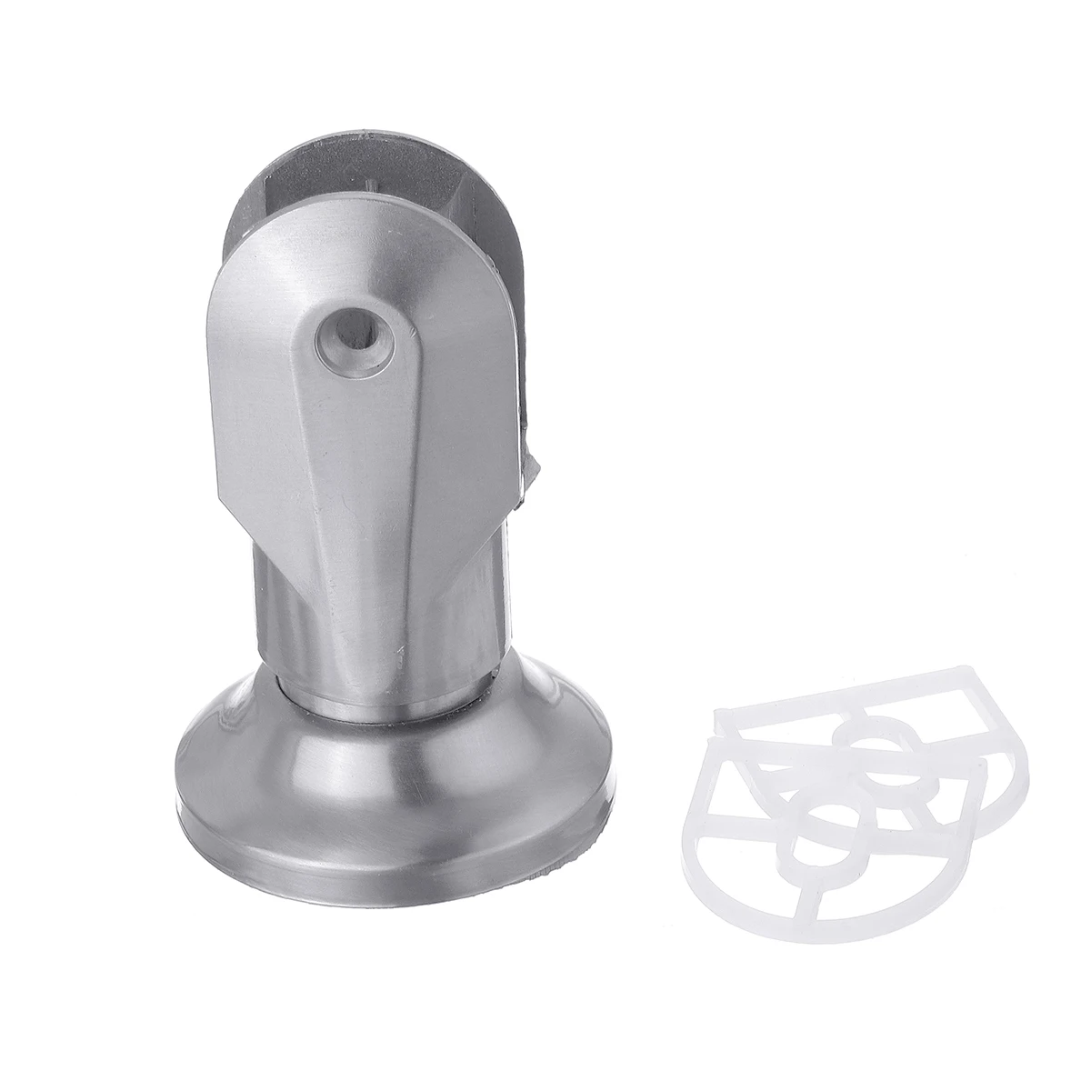 4Pc Door Stops Toilet Partition Hardware Fittings Thickened Stainless Steel Support Foot Base for Kitchen Furniture Shelves Sofa