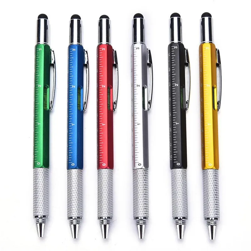 

1 Pcs 4 color novel Multifunctional Screwdriver Ballpoint Pen Touch Screen Metal Gift Tool School office supplie stationery pens