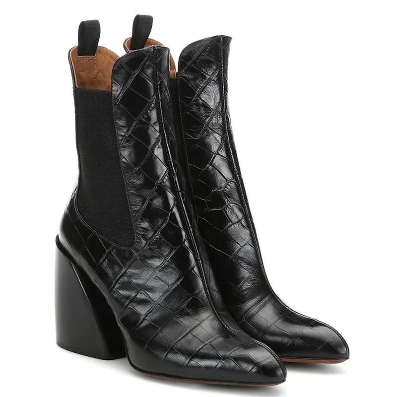 short cowgirl boots black