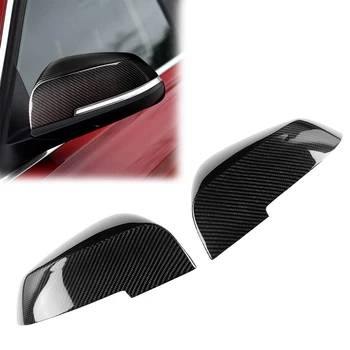 

2pcs Rearview Mirror Cover Carbon Fiber Carbon Fiber Black Accessories