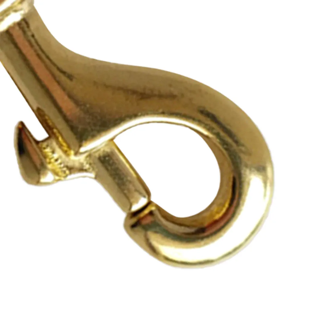 Brass Single Ended Square Swivel Eye Bolt Snap Hook Clip for Scuba Swimming Diving Scuba Diving Free Diving Kayak Boat Accessory