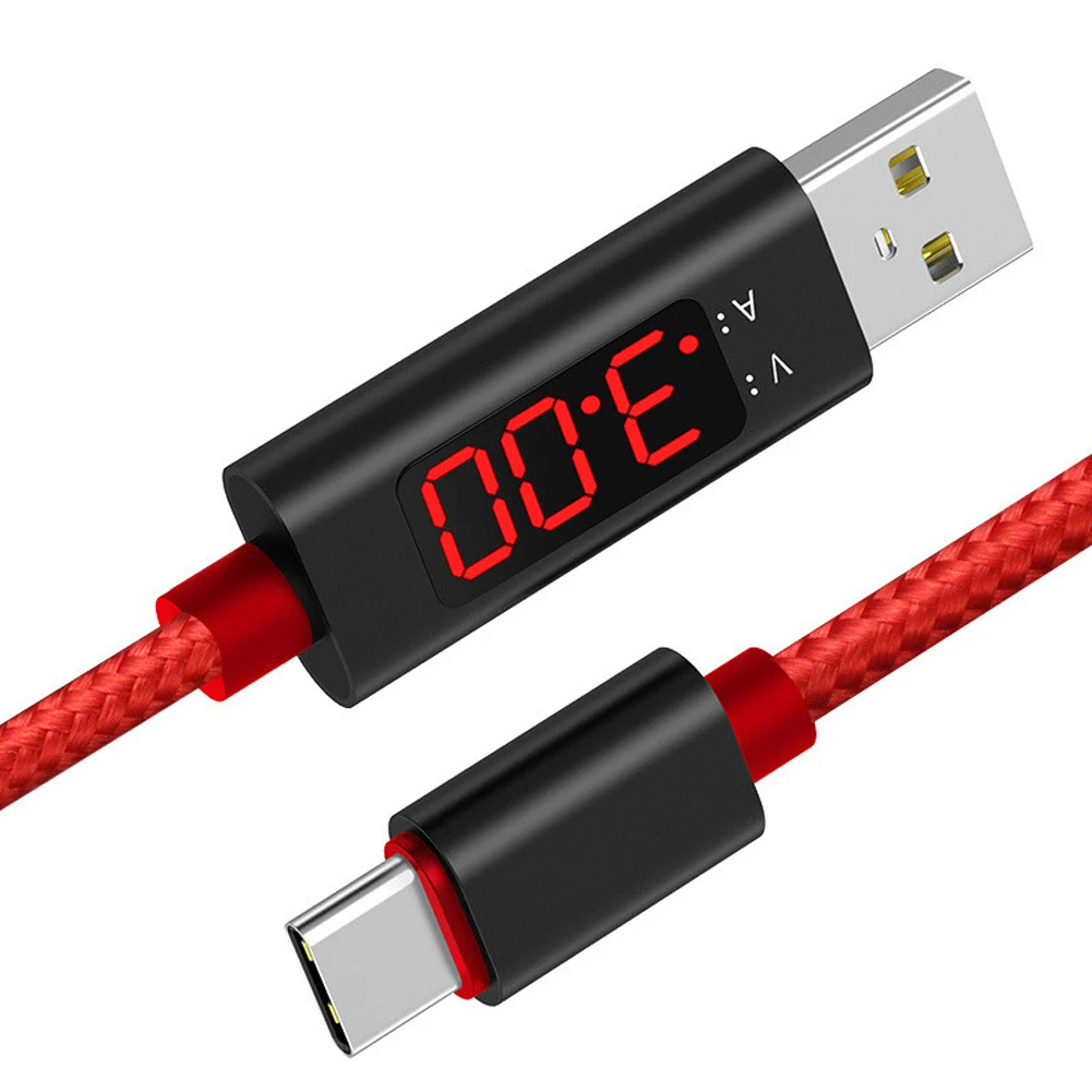 Android Нейлоновый ЖК-экран USB кабель напряжение тока интеллектуальный дисплей USB кабель для передачи данных для Android Apple SUB - Цвет: Android