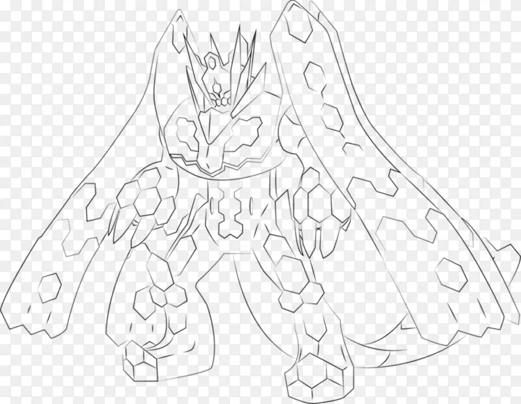 神奇宝贝x和y Pokemon日月着色书zygarde 100 新鲜png图片素材免费下载 图片编号4571265 Png素材网