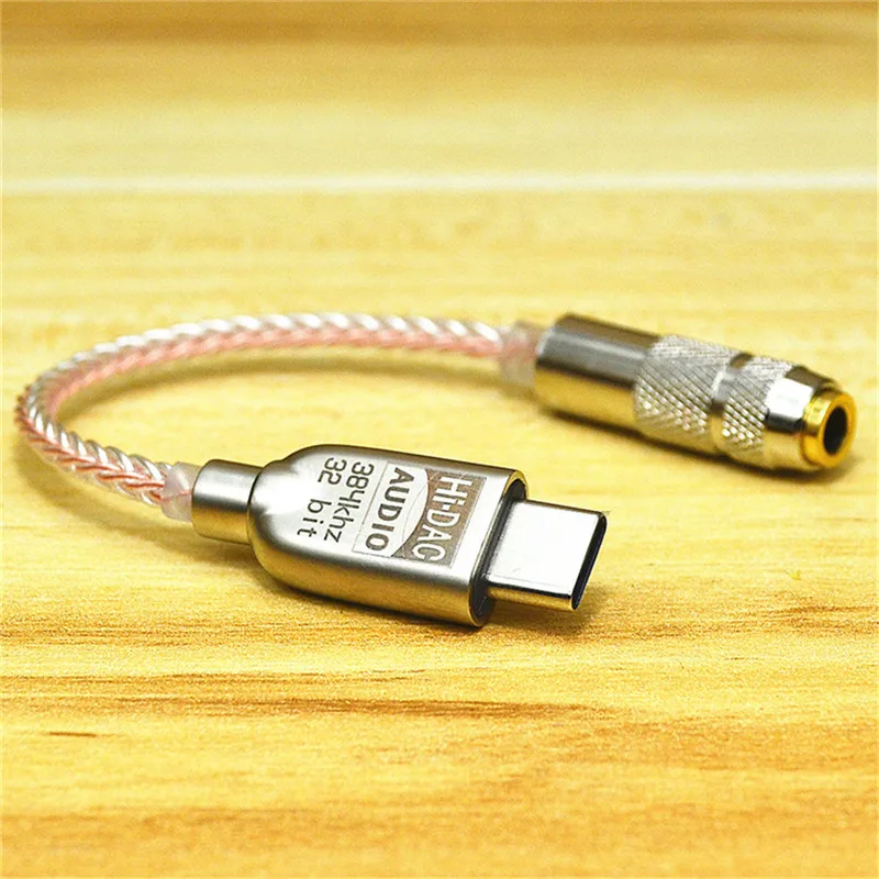 USB Type C To 3 5 mm Jack 3D DAC Amp Audio Adapter DSD 128 Portable Headphone Amplifier For Android SAMSUNG Huawei Mac Windows