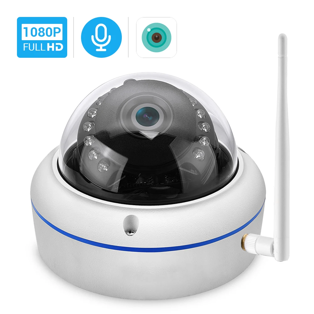 HD 1080P Wifi камера iCSee ONVIF Беспроводная камера Аудио запись оповещения по электронной почте xmeye облако Антивандальная Водонепроницаемая наружная камера