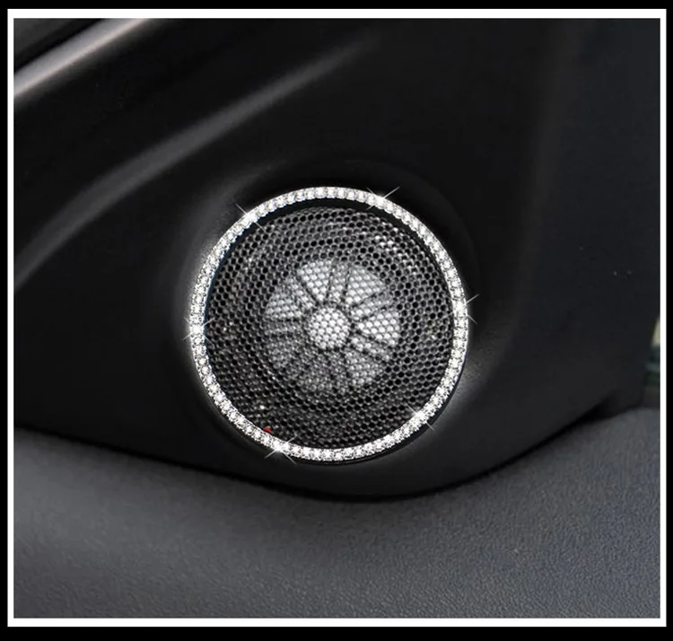 2 шт. для Land Rover Range Rover Sport Edition твитер декоративный круг Рога Кольцо Алмазный декоративный автомобильный аксессуар наклейка