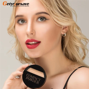 

Natural Face Powder Mineral Foundation Oil-control Brighten Concealer Whitening Makeup Pressed Powder