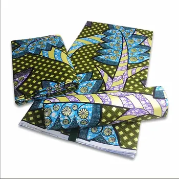 

free shipping African wax Fabrics Ankara Print Fabric 6 Yards Latest Nigeria Wax Guaranteed Real Ghana Wax style For Women Dres