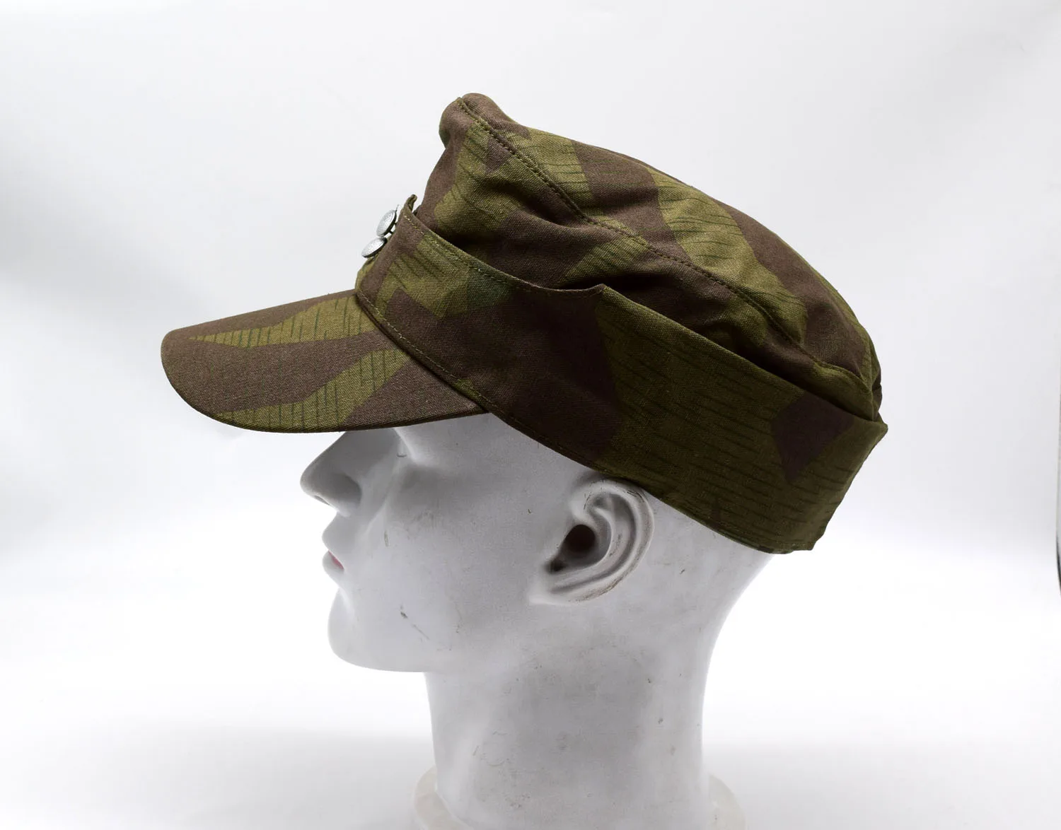 Replica WWII WW2 German Army Splinter Camo Cap Hat Mlitary Reenactments 002