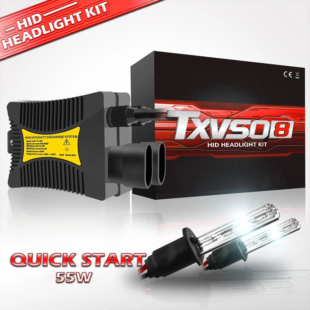 

TXVSO8 Xenon H1 Kit 12V Car Headlights Bulbs 55W 3000K 4300K 5000K 6000K 8000K 10000K 12000K Auto HID Lamps 2021 Lights