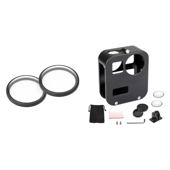 

Protective Camera Lens Cover Frame for GoPro Max Sport Camera & Resistant Protective Cage Housing Shell Metal Case