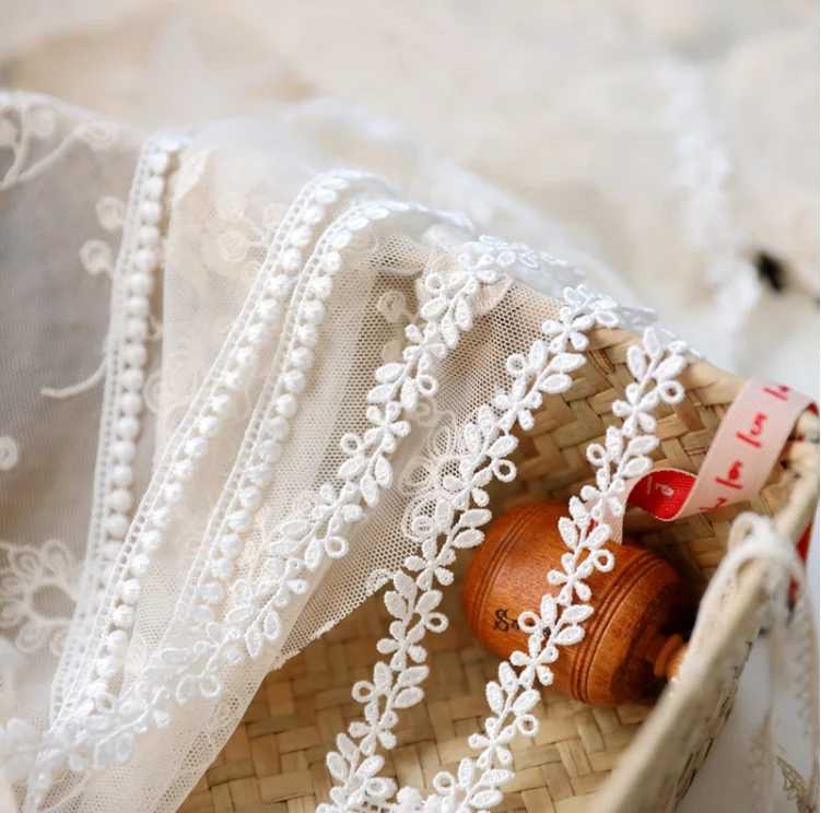 Floral Venise Lace Trim for Garment Curtain Decorcation 1.1cm Width 5 Yards lace fabric,lace garment accessories,lace sewing supplies,lace decoration,lace accessories,lace sewing accessories