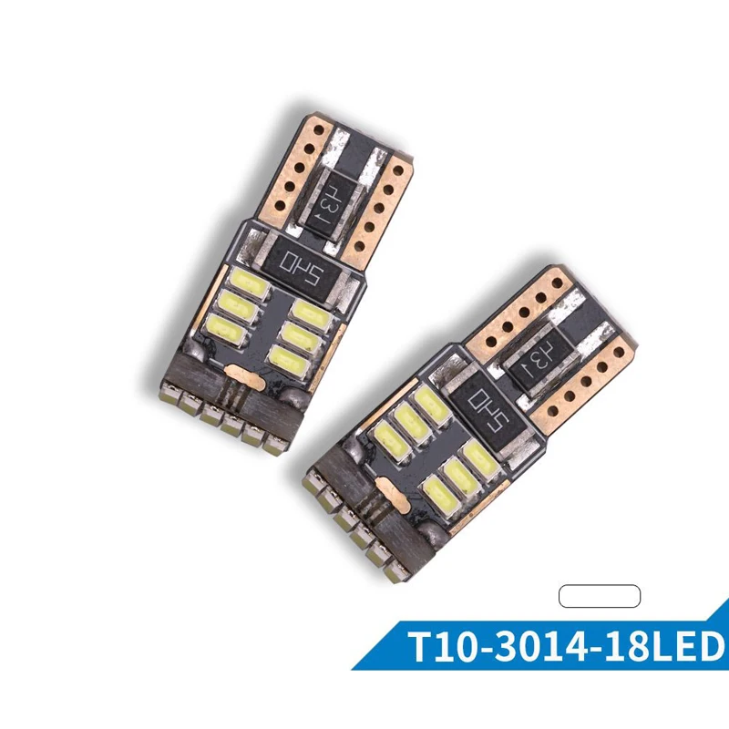 

5PCs Super Bright T10 Canbus 3014 18 SMD Led 23*10mm No Error W5W Led Bulbs Car Wedge Marker Lights Auto Door Light 12V