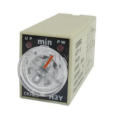 

H3Y-4 AC 220V 4PDT 0-10 Minutes 10M 14 Pins Power on Time Delay Relay
