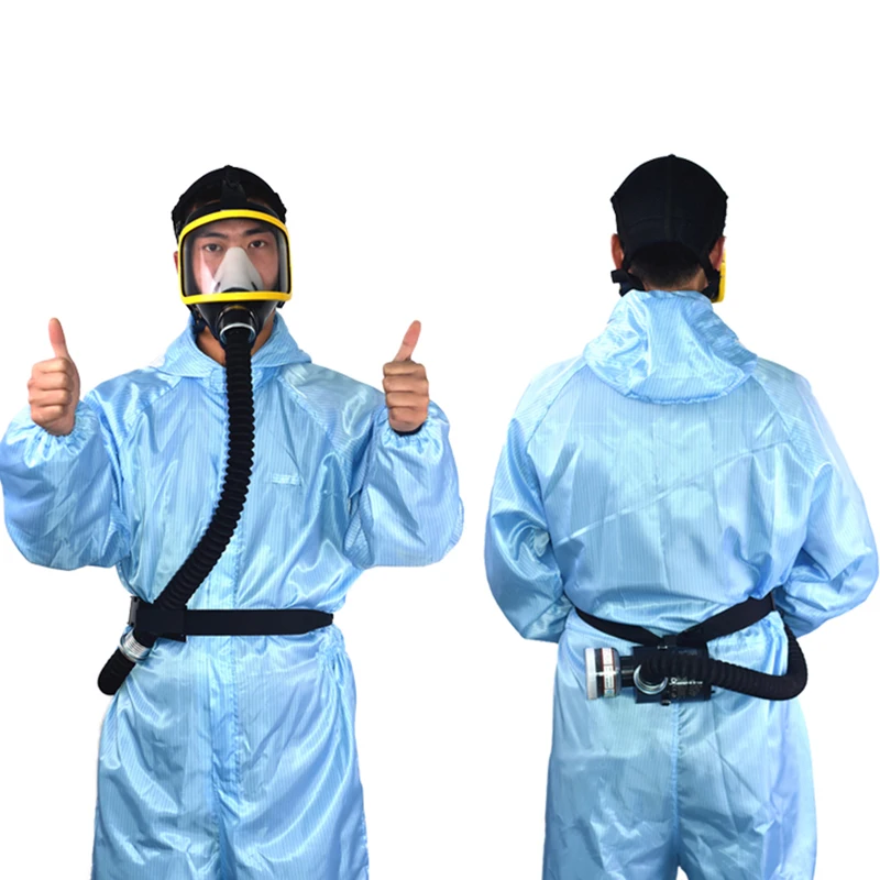 

Electric Air Supply Respirator Constant Flow Face Cover Anti-Gas Dust Protection VH99