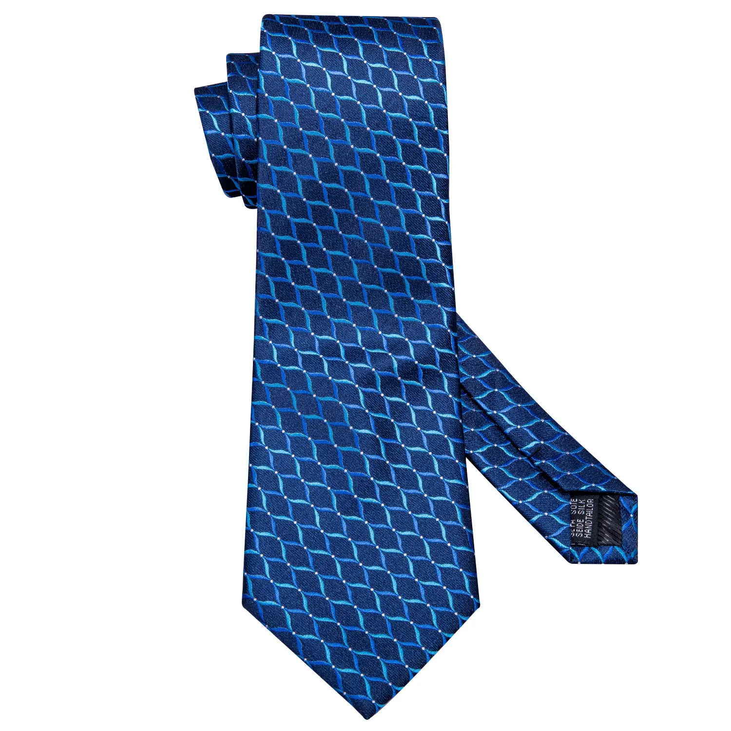 Мужской галстук набор синяя Свадебная шелковая брошь галстук платок запонка модный дизайнер Барри. Ван галстуки для мужчин подарок жениха Прямая поставка