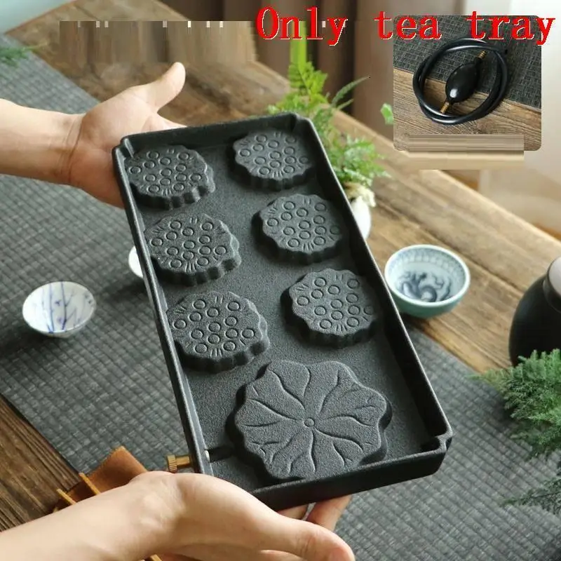 Juego De Te Chino Dienblad Puer стол Bandeja Para Servir Vassoio Da Portata Керамический Китайский Gongfu поднос для сервировки чая - Цвет: Version J