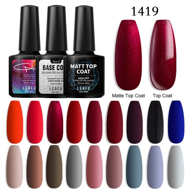 Modelones Matte Effect Gel Polish 10ML Soak Off Top Semi Permanent UV/LED lacquer Cured By UV Lamp Nail Art Decoration |