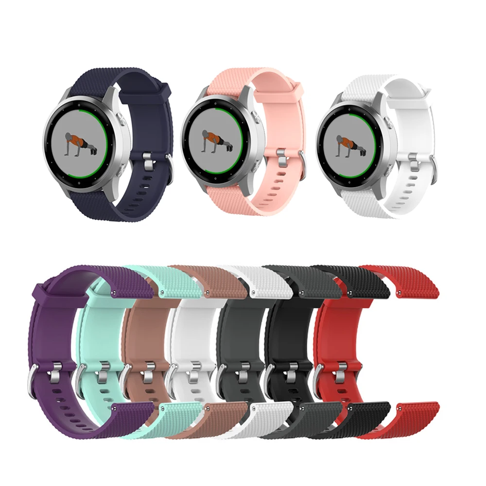 18 мм 22 ремешок для часов Garmin VivoActive 4/4S/Active S сменный силиконовый | Электроника