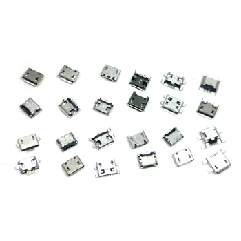 

60pcs/lot 5 Pin SMT Socket Connector Micro USB Type B Female Placement 12 Models SMD DIP Socket Connector