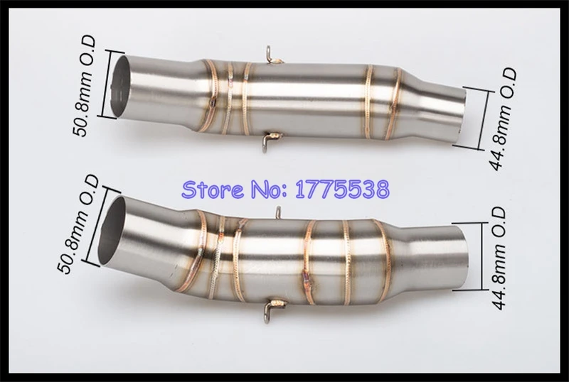 Motorcycle Exhaust System Link Pipe for Kawasaki 2010-2020 Z1000 Z1000SX NINJA 1000 Exhaust Muffler Link Pipe Connect Mid Pipe - Image 5