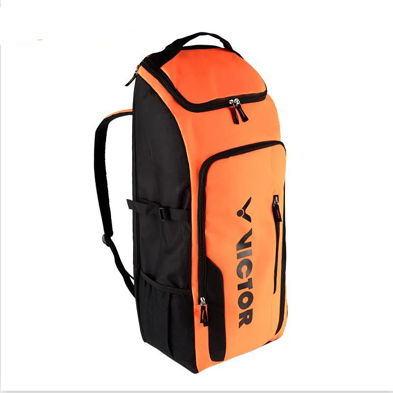 Портативный полиэфирный рюкзак для бадминтона, тенниса, для взрослых, тренировочный ракет, подходит для 1-3 ракетки, теннисная сумка для хранения, ракетка для сквоша, спортивные сумки - Цвет: Fluorescent Orange