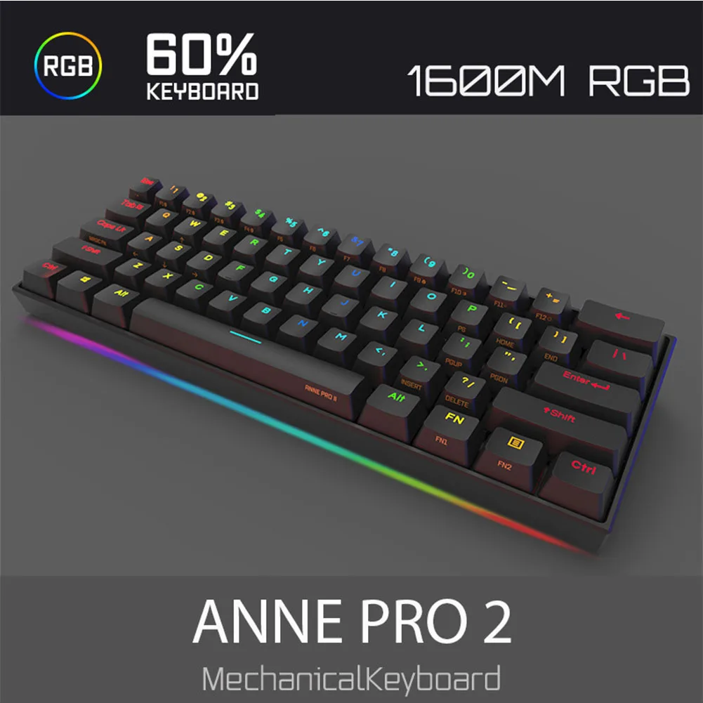 61 Ключ ноутбук мини беспроводная подсветка Bluetooth 4,0 Тип C RGB офисный аксессуар портативный ноутбук механическая клавиатура игровой ПК