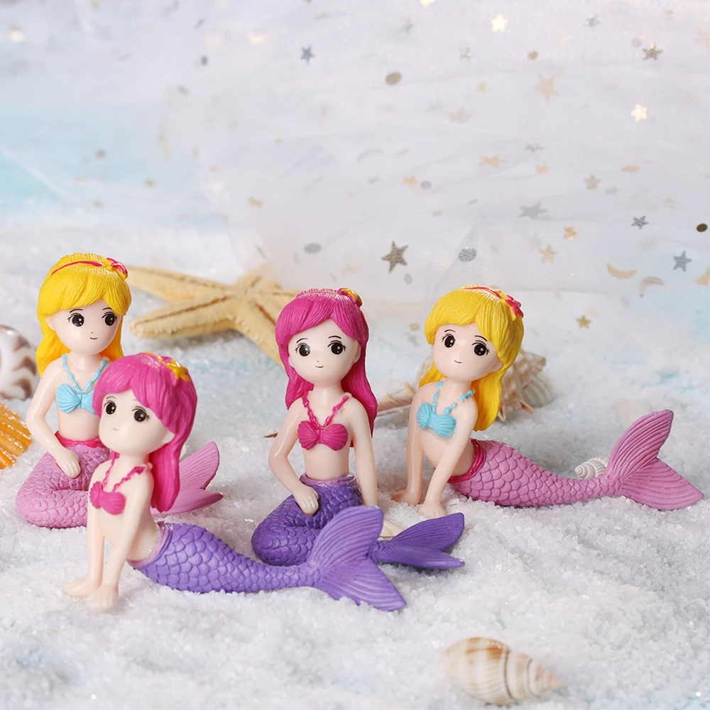 plastic mermaid figurines