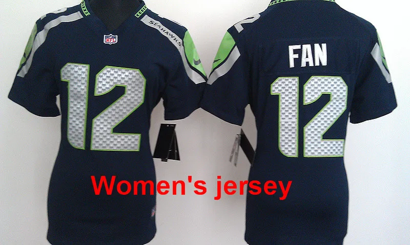 Небесно-голубой A+++ женские сшитые футболки Seattle s ladies 3 Russell Wilsons 11 Percy Harvin 12 Fan 24 Lynch 88 Jimmy Graham - Цвет: Небесно-голубой